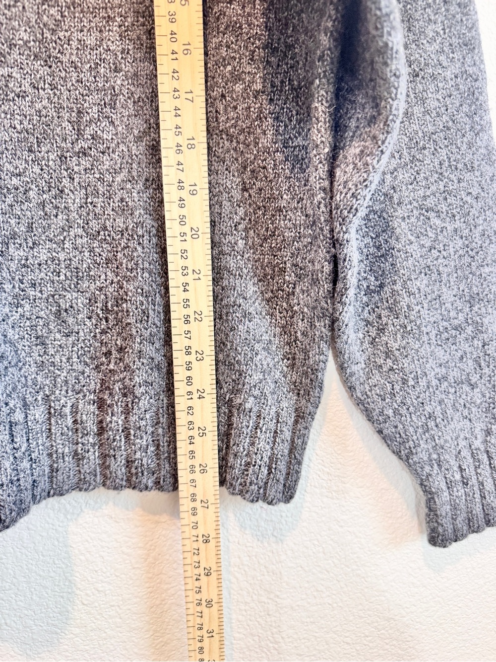 Vtg GAP Factory Shetland Wool Sweater Grunge Normcore Grandpa Core Gray M H46 - Picture 6 of 8